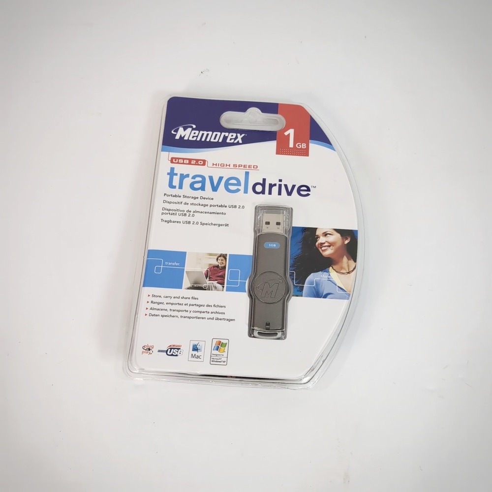 Memorex USB 2.0 High Speed Travel Drive 1GB Portable Storage Device - NEW‎